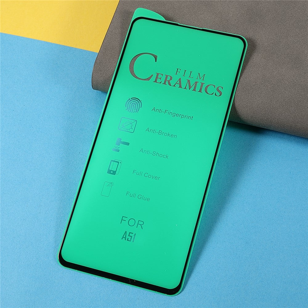 RURIHAI Anti-fingeravtryck Heltäckande Helklistrande Ultraklar PMMA Mjuk Skärmskyddsfilm för Samsung Galaxy A51 4G SM-A515/A51 5G SM-A516