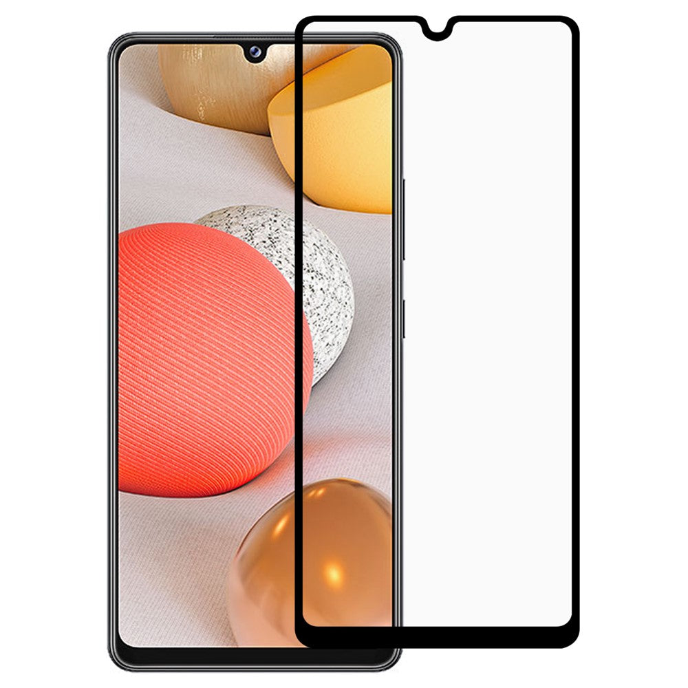 RURIHAI Anti-shock Fingeraftryksafvisende Fuldlim HD Klar PMMA Skærmbeskytter til Samsung Galaxy A42 5G/A12