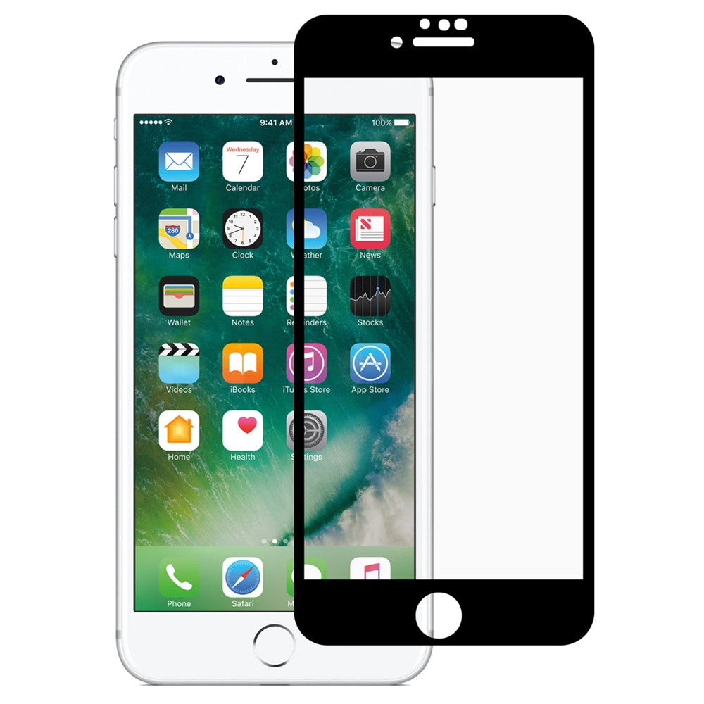 RURIHAI Full Coverage Film Clear Soft PMMA Anti-fingerprint Full Glue Screen Protector for iPhone SE (2022)/SE (2020)/8/7