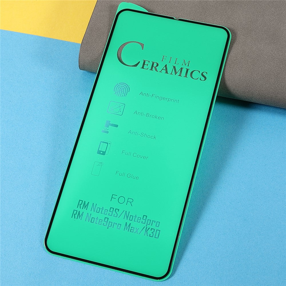 RURIHAI Wear-resistant Anti-drop Full Glue HD Clear PMMA Screen Protector for Xiaomi Redmi Note 9S/Note 9 Pro