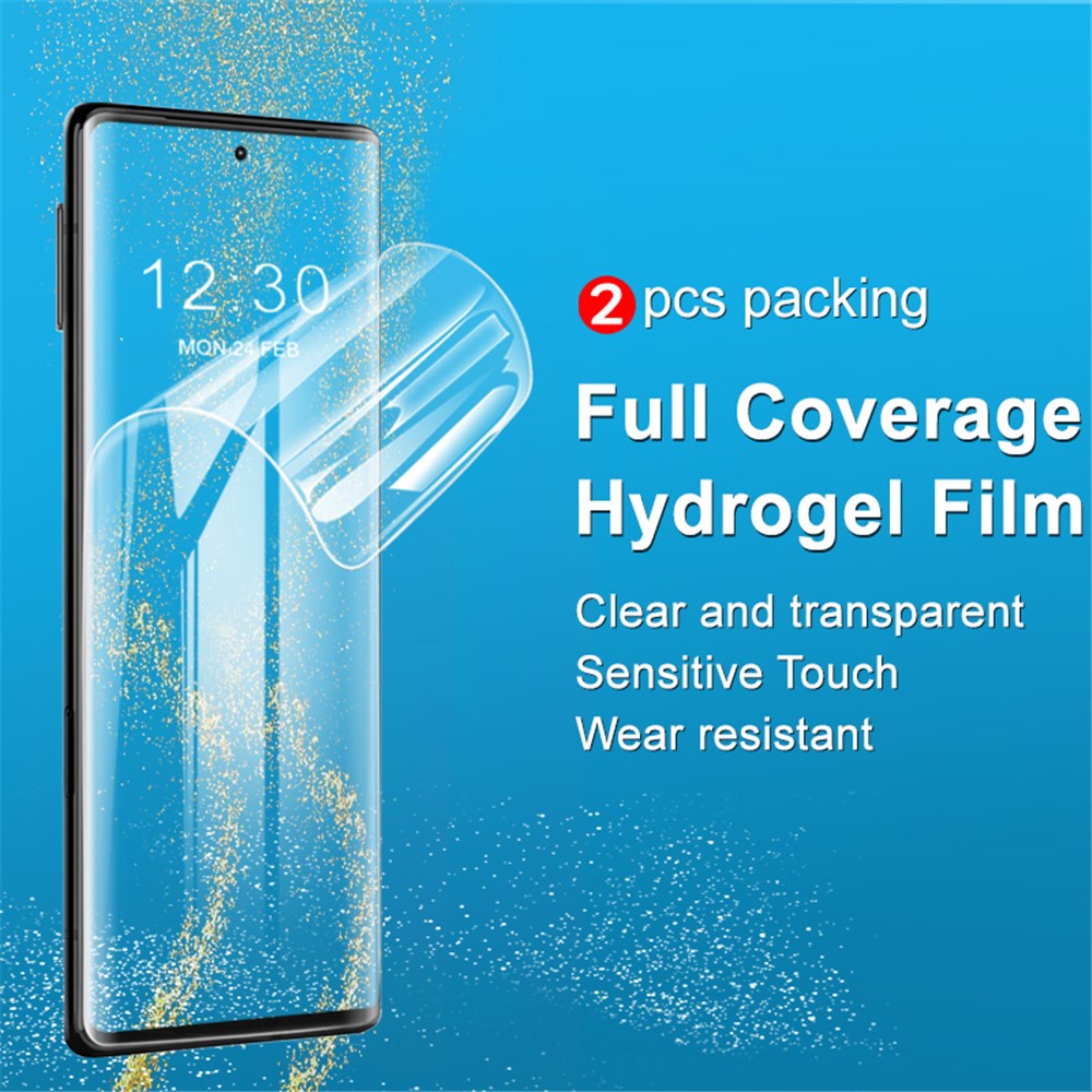 IMAK 2 stk./sæt Hydrogel Film III Anti-støv Fuld Dækning TPU Beskyttende Skærmbeskytter Film til Google Pixel 6 Pro