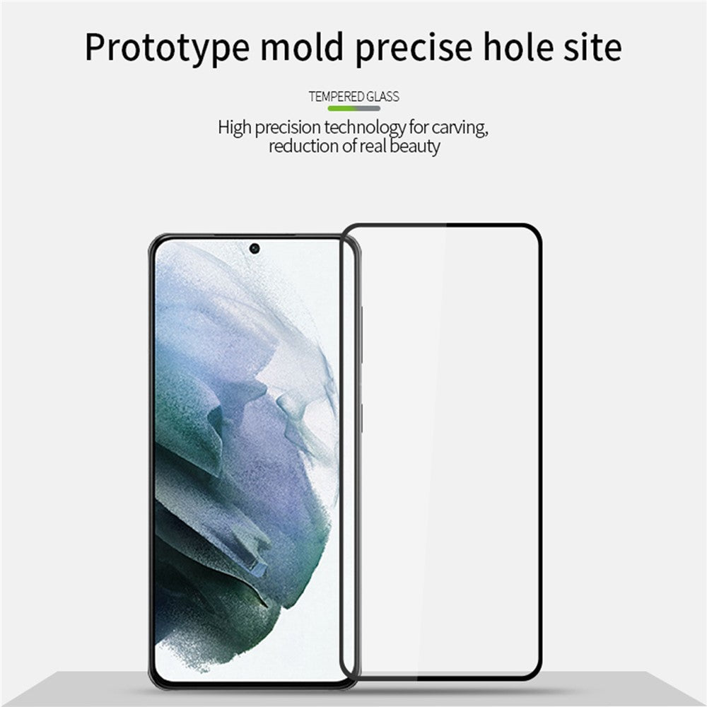 MOFI 9H Hårdhed Fuld Skærm Fuld Lim Berøringsfølsom HD Hærdet Glas Beskyttelsesfilm til Samsung Galaxy S22 5G / S23