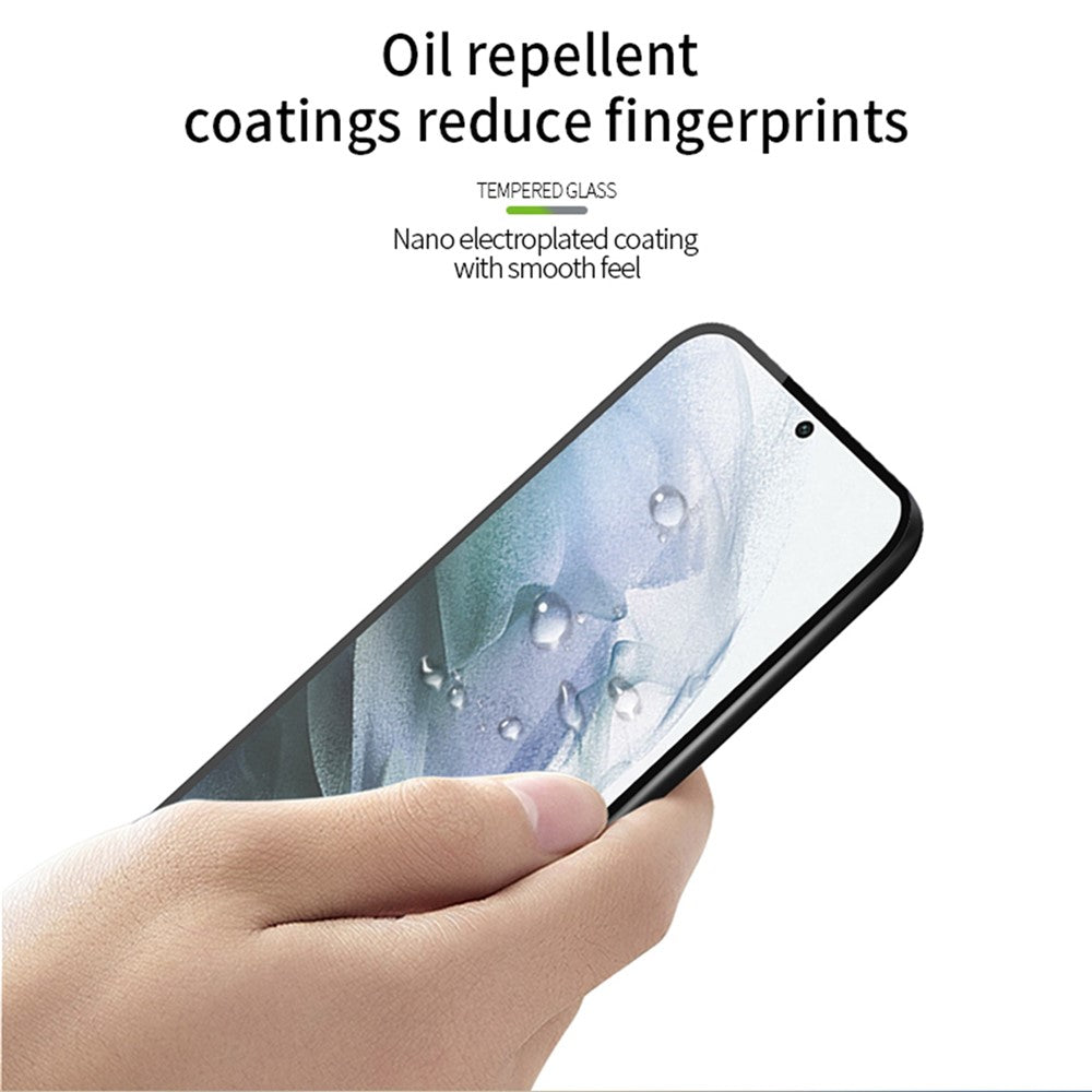 MOFI 9H Hårdhed Fuld Skærm Fuld Lim Berøringsfølsom HD Hærdet Glas Beskyttelsesfilm til Samsung Galaxy S22 5G / S23