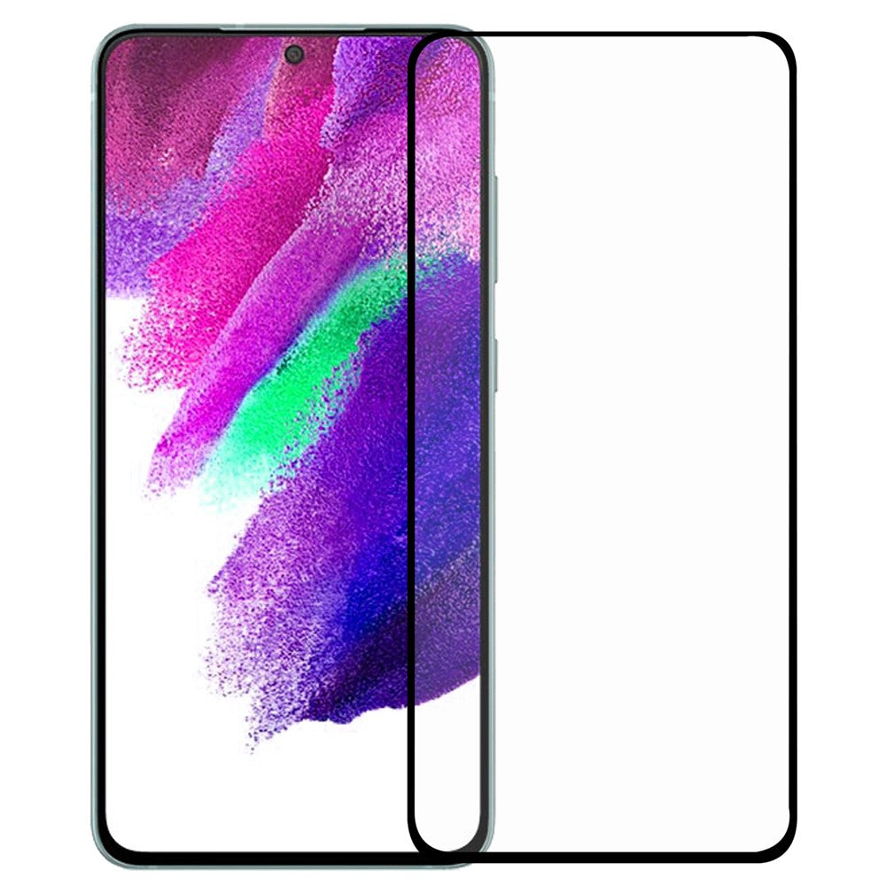 For Samsung Galaxy S22 5G / S23 Black Edge AGC Glass Tempered Glass 0.1mm Full Screen Protector (Fingerprint Unlock)