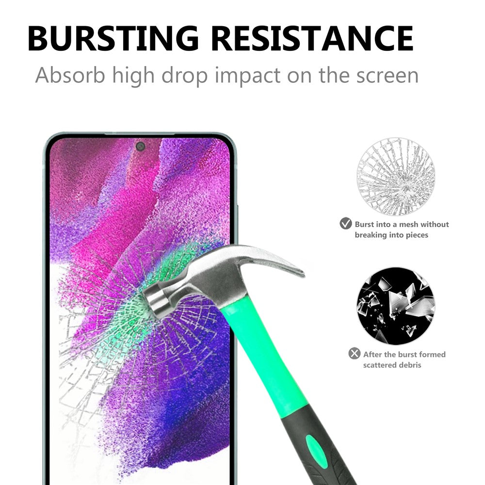 For Samsung Galaxy S22 5G / S23 Black Edge AGC Glass Tempered Glass 0.1mm Full Screen Protector (Fingerprint Unlock)