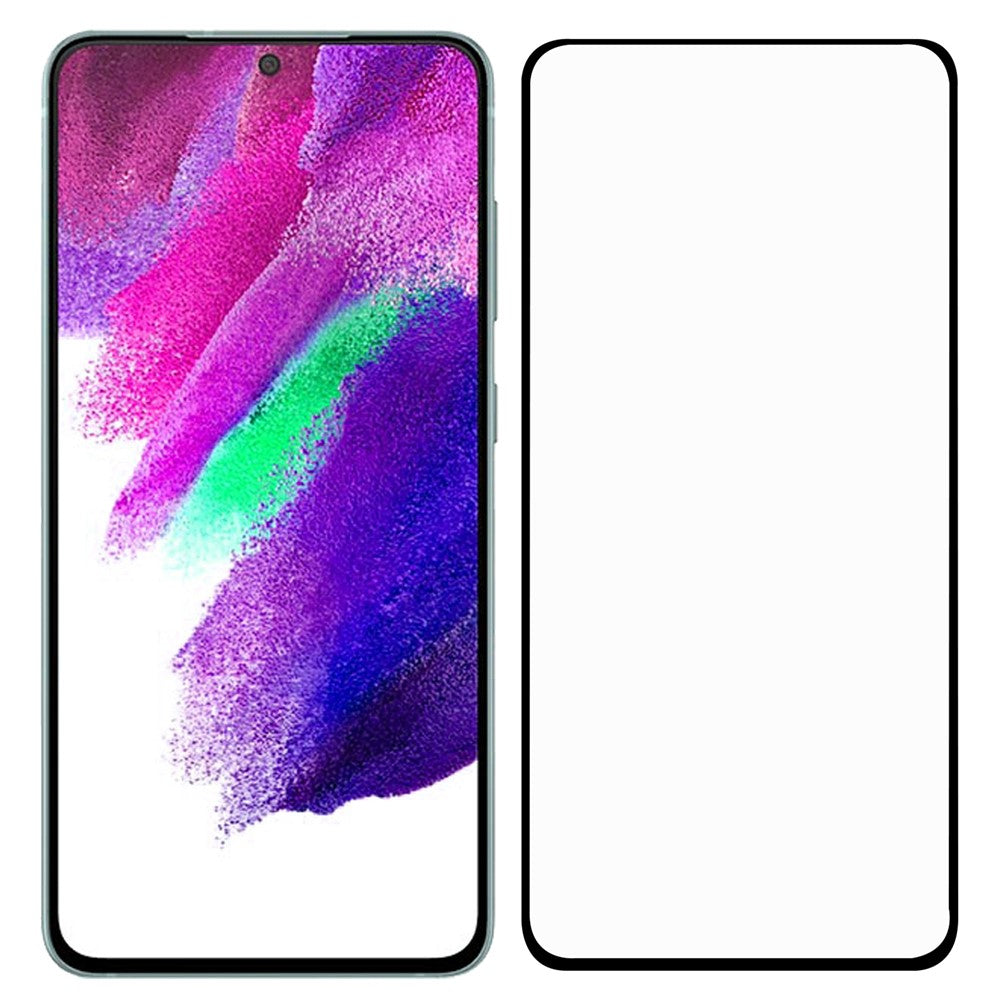 For Samsung Galaxy S22 5G / S23 Black Edge AGC Glass Tempered Glass 0.1mm Full Screen Protector (Fingerprint Unlock)