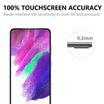 Ultraklart, fuldt dækkende skærmbeskyttelsesglas i fuld størrelse med sort kant, brudsikkert AGC-glas, hærdet [0,1 mm tykt, understøtter fingeraftrykslåsning] til Samsung Galaxy S22+ 5G / S23+