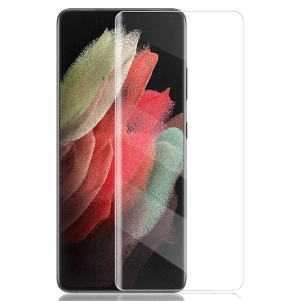 MOCOLO ultraklart, ridsebestandigt, heldækkende 3D-buet UV-hærdet skærmglas til Samsung Galaxy S22 Ultra 5G