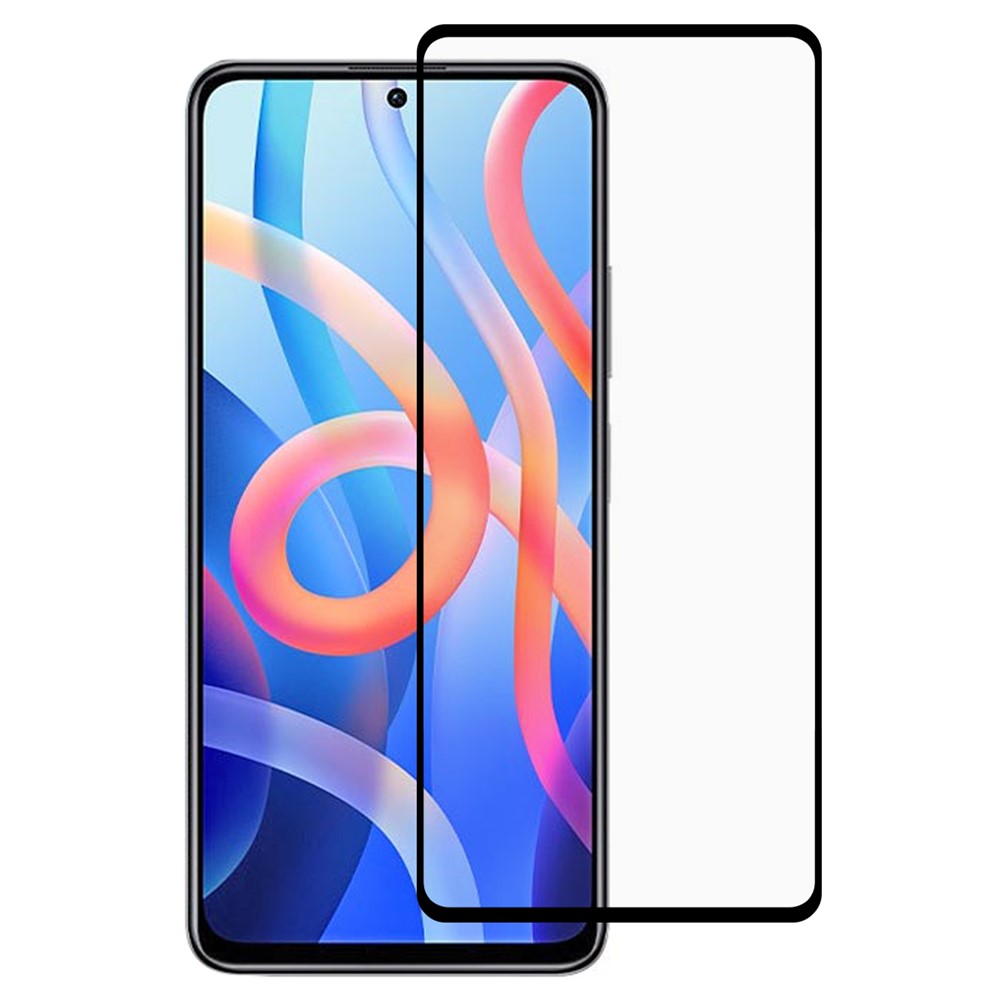 HD Clear Silk Printing Double Defense Full Cover Full Glue 9D Härdat Glas Film för Xiaomi 11T / Redmi Note 11 5G / Poco M4 Pro 5G