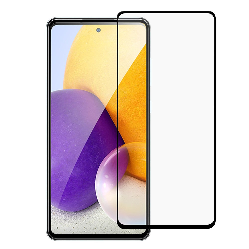 Til Samsung Galaxy A53 5G Fuld Skærmdækning Fuld Lim AGC Hærdet Glasfilm Sort Kant Glas Skærmbeskytter
