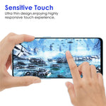 Til Samsung Galaxy A53 5G Fuld Skærmdækning Fuld Lim AGC Hærdet Glasfilm Sort Kant Glas Skærmbeskytter
