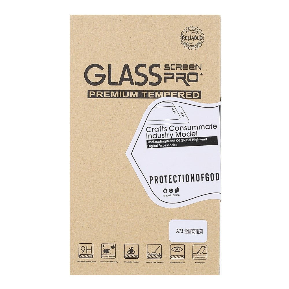 Anti-kig Fuld Lim Fuld Dækning Silke Print Hærdet Glas Skærmbeskytter til Samsung Galaxy A33 5G