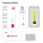 HAT PRINCE For iPhone 12 mini 5.4 inch Arc Edge Full Screen Coverage Full Glue Tempered Glass Film Screen Protector with Easy Installation Tool