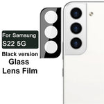 IMAK HD Anti-olje Anti-fläckar Härdat Glas Film Kameraskydd Linsskydd (Svart Version) för Samsung Galaxy S22 5G/S22+ 5G