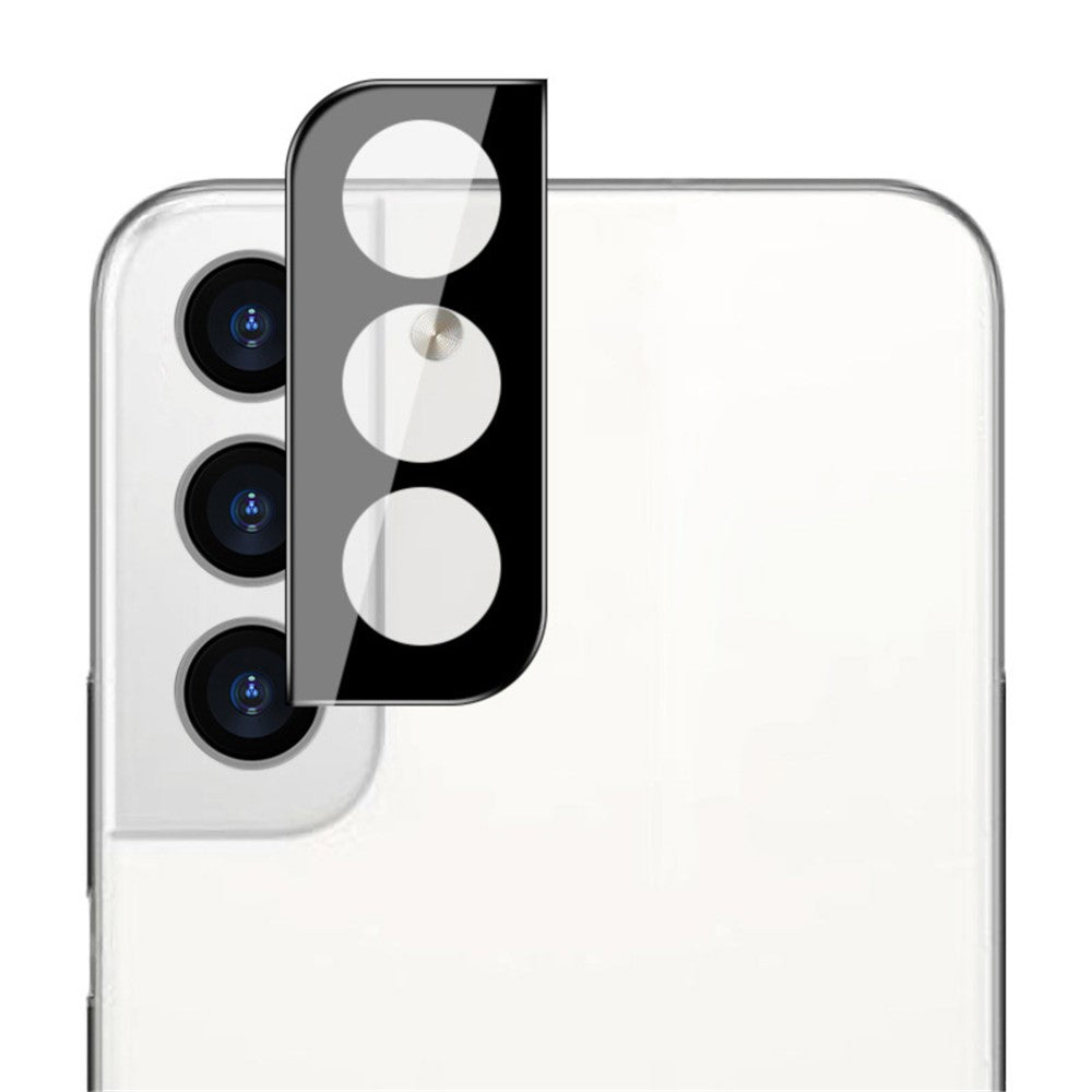 IMAK HD Anti-olje Anti-fläckar Härdat Glas Film Kameraskydd Linsskydd (Svart Version) för Samsung Galaxy S22 5G/S22+ 5G