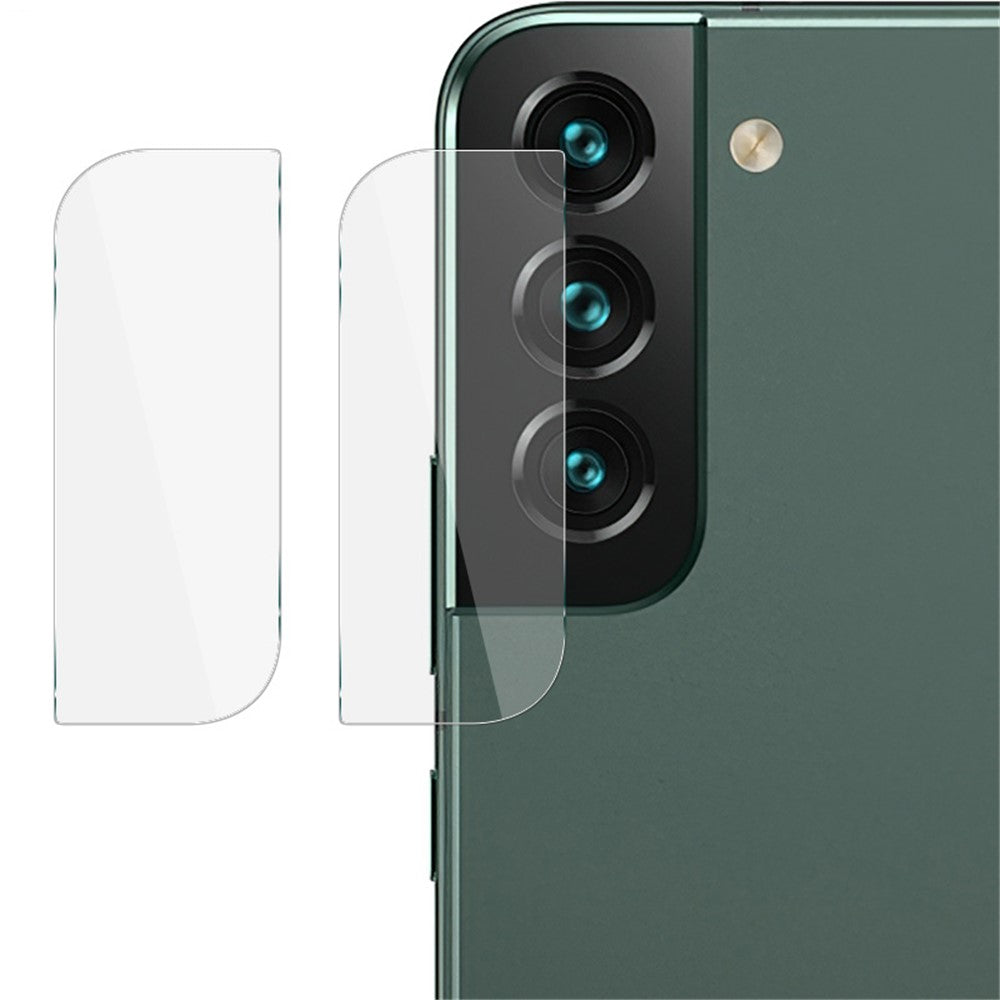 IMAK 2 stk. / sæt kameralinsebeskytter til Samsung Galaxy S22 5G / S22+ 5G, ultraklar hærdet glas ridsefast beskyttelseslinsefilm