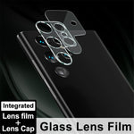 IMAK fuldt dækkende, klar og præcist udskåret kameralinsefilm i hærdet glas + akryl-linsebeskyttelse til Samsung Galaxy S22 Ultra 5G