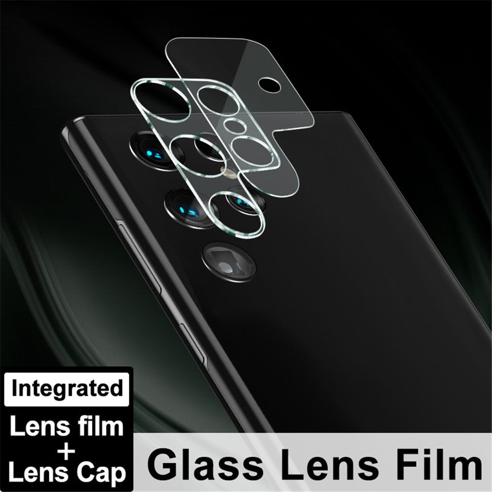 IMAK fuldt dækkende, klar og præcist udskåret kameralinsefilm i hærdet glas + akryl-linsebeskyttelse til Samsung Galaxy S22 Ultra 5G