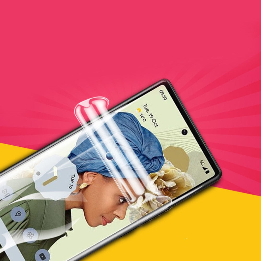 For Google Pixel 6a Hydrogel TPU Film Ultra-Thin HD Full Coverage Self-Healing Anti-Fingerprint Screen Protector
