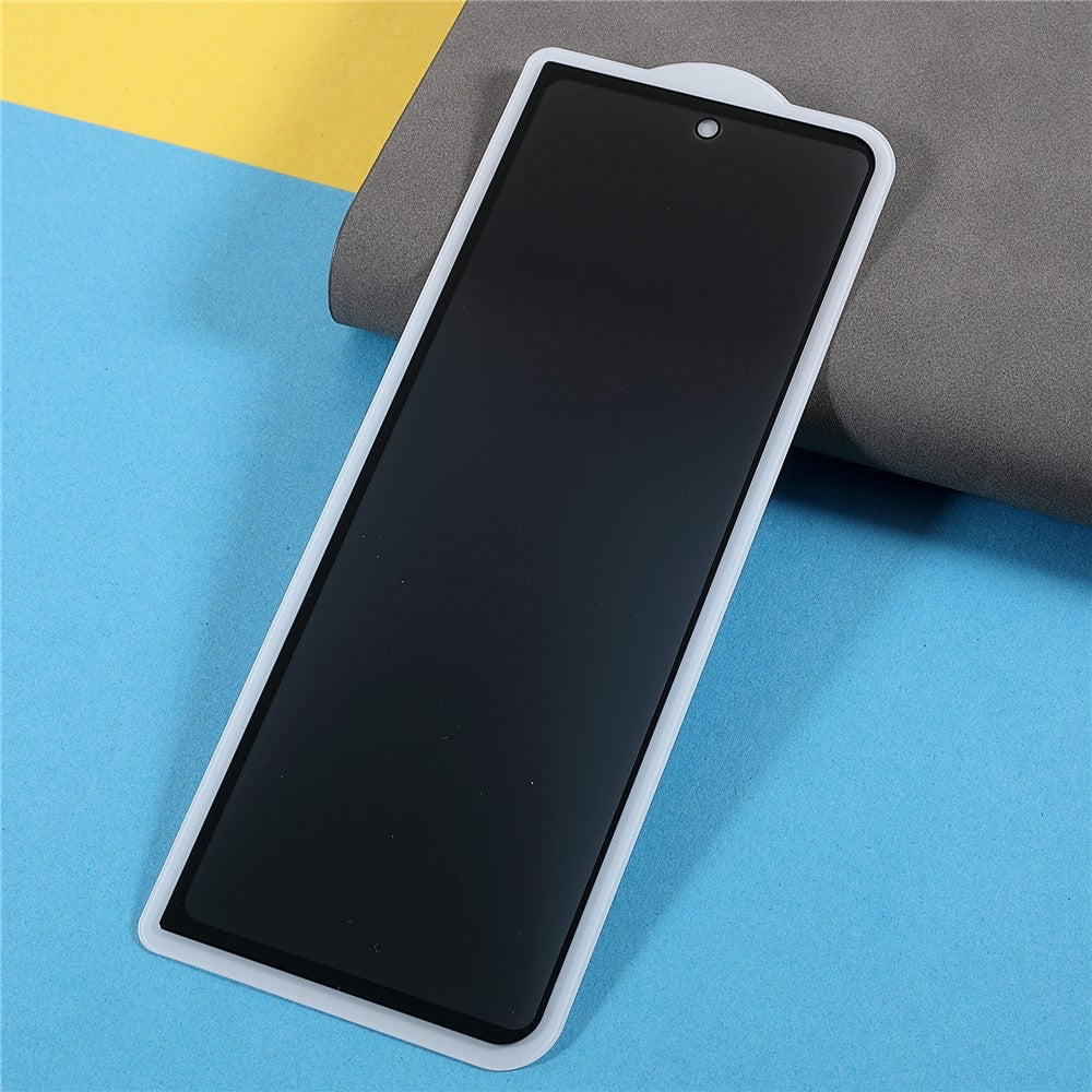 Anti-peep Full Glue Tempered Glass Front Screen Protector + Full Glue Clear TPU Film + Full Glue Glass Phone Back Protector for Samsung Galaxy Z Fold3 5G