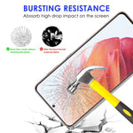 Anti-fingeravtrycksskyddande genomskinligt AGC-glas, heltäckande, heltäckande, härdat glasskärmskydd [0,1 mm tjocklek, stöder fingeravtryckslåsning] för Samsung Galaxy S22 5G / S23