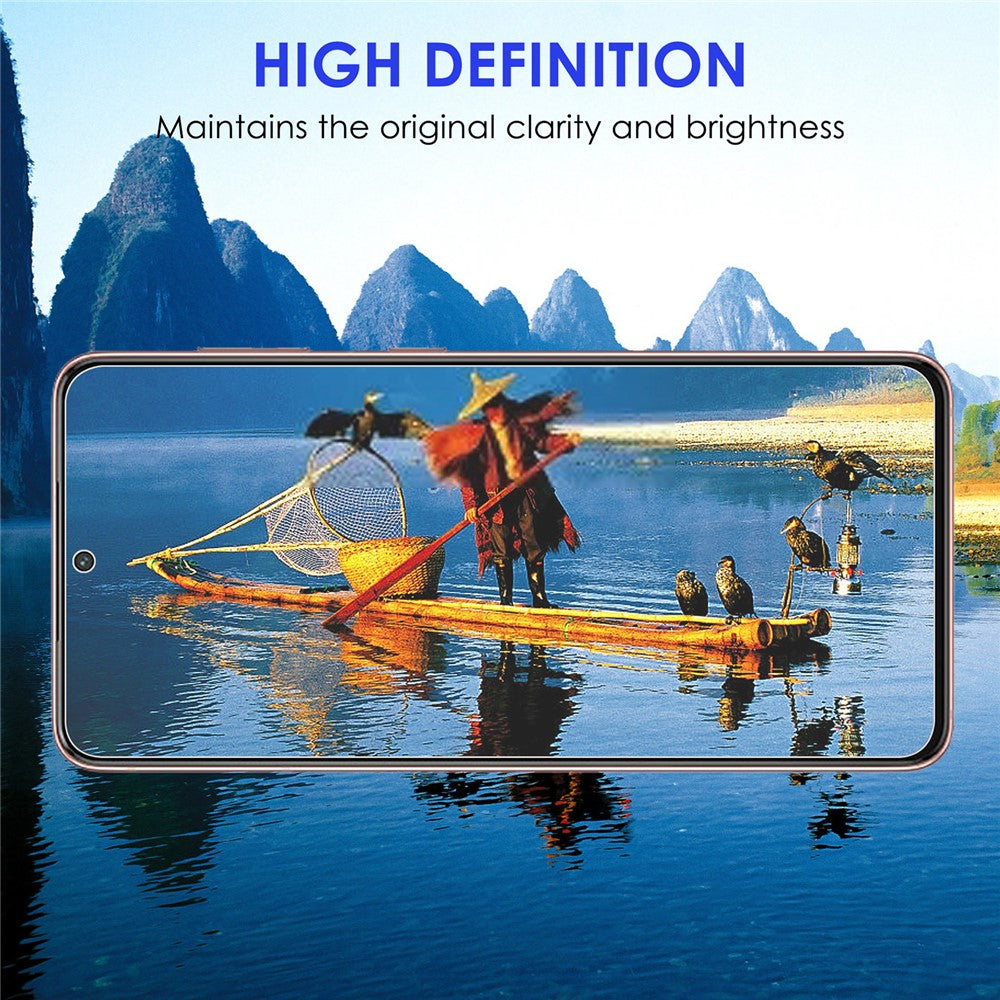 Full Cover Full Glue Anti-explosion Clear AGC Glass Tempered Glass Screen Protector [0.1mm Thickness, Support Fingerprint Unlock] for Samsung Galaxy S22+ 5G / S23+