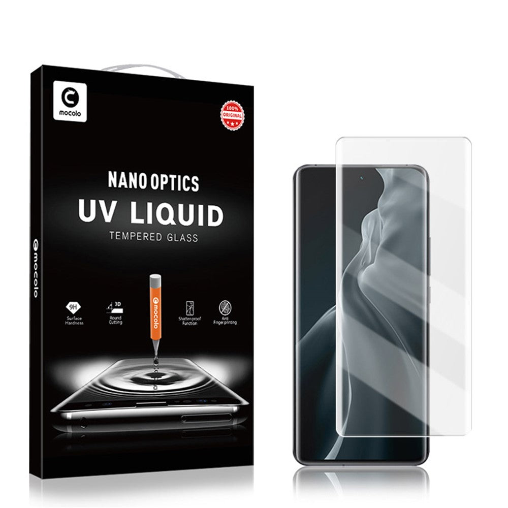MOCOLO Precise Cutout 3D Curved Full Size UV Glue Anti-fingerprint Tempered Glass Screen Protector for Xiaomi 12 5G/12X 5G/12S 5G