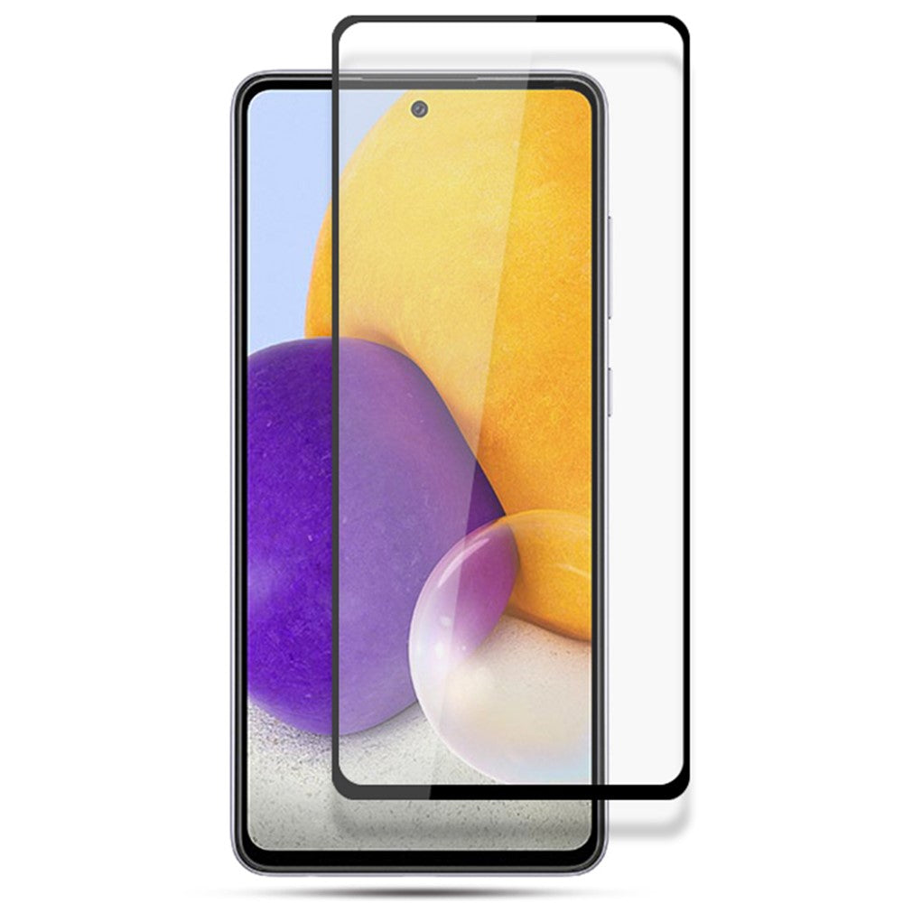 AMORUS Full Coverage HD Silk Printing Clear Full Glue Double Defense Tempered Glass Film for Samsung Galaxy A73 5G