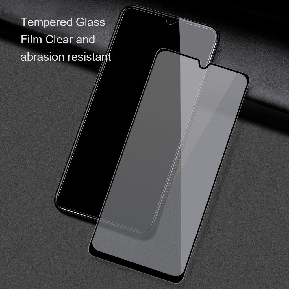 AMORUS Full Coverage HD Silk Printing Clear Full Glue Double Defense Tempered Glass Film for Samsung Galaxy A73 5G