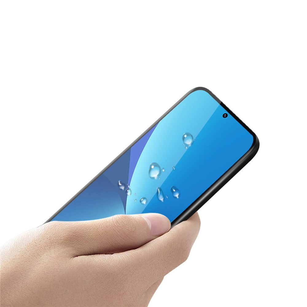 PINWUYO for Xiaomi 12 5G/12X 5G/12S 5G Arc Edge Full Coverage No Fingerprint Explosion-proof 3D Hot Bending HD Tempered Glass Screen Protector [Full Glue]