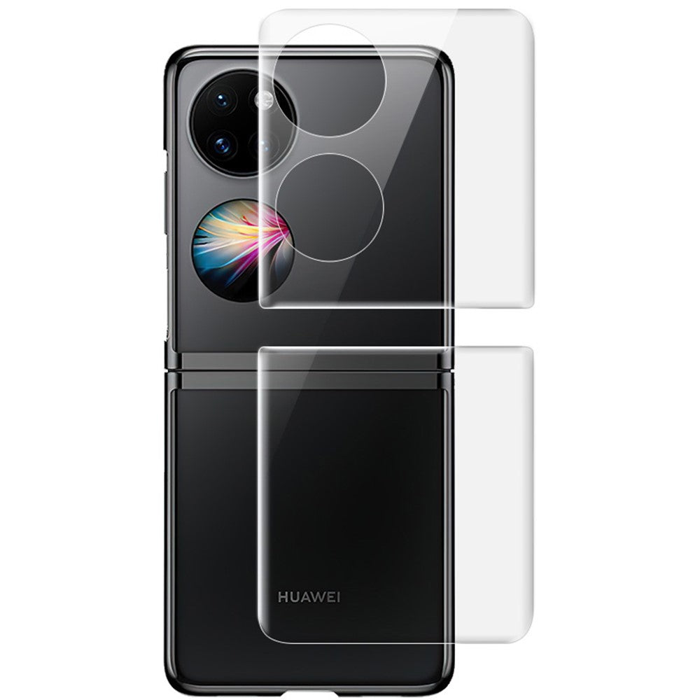 IMAK Hydrogel III Full Cover Soft TPU Front Screen Protector + Back Protective Film for Huawei P50 Pocket