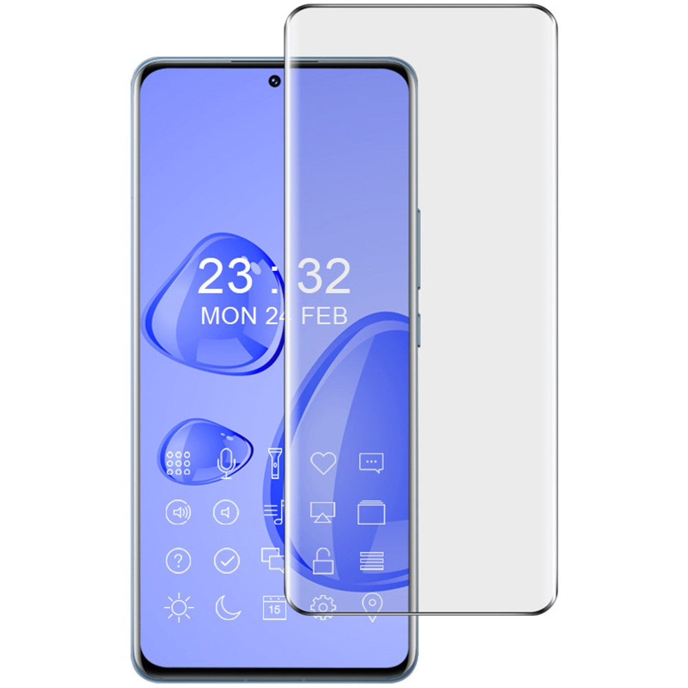 IMAK fulddækkende, sidebeskyttende 3D-buet AGC-glasskærmbeskyttelse med 9H-hårdhed, ridsebestandig klar film til Xiaomi 12 Pro 5G / 12S Pro 5G / 12 Pro (Dimensity) 5G