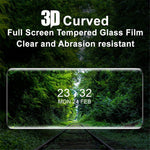 IMAK fulddækkende, sidebeskyttende 3D-buet AGC-glasskærmbeskyttelse med 9H-hårdhed, ridsebestandig klar film til Xiaomi 12 Pro 5G / 12S Pro 5G / 12 Pro (Dimensity) 5G