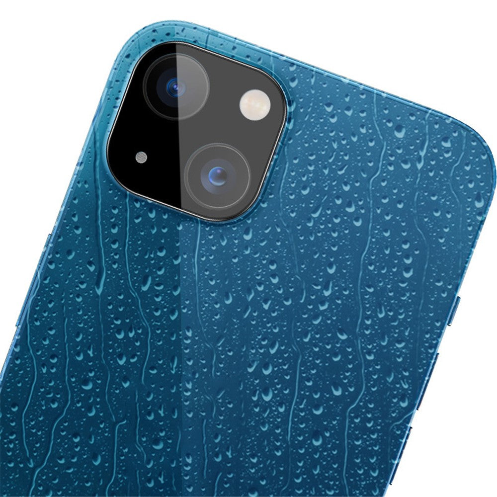 IMAK til iPhone 13 mini 5,4 tommer/13 6,1 tommer Sort version Ridsefast hærdet glaslinsefilm med høj lystransmission dækket med akryllinsedæksel