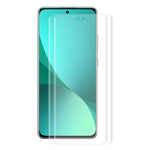 ENKAY HAT PRINCE för Xiaomi 12 5G/12X 5G/12S 5G 2 st/pack slitstarkt böjt 3D-värmböjningsskärmskydd helskärmstäckning HD klar PET-film (stöder fingeravtryckslåsning)