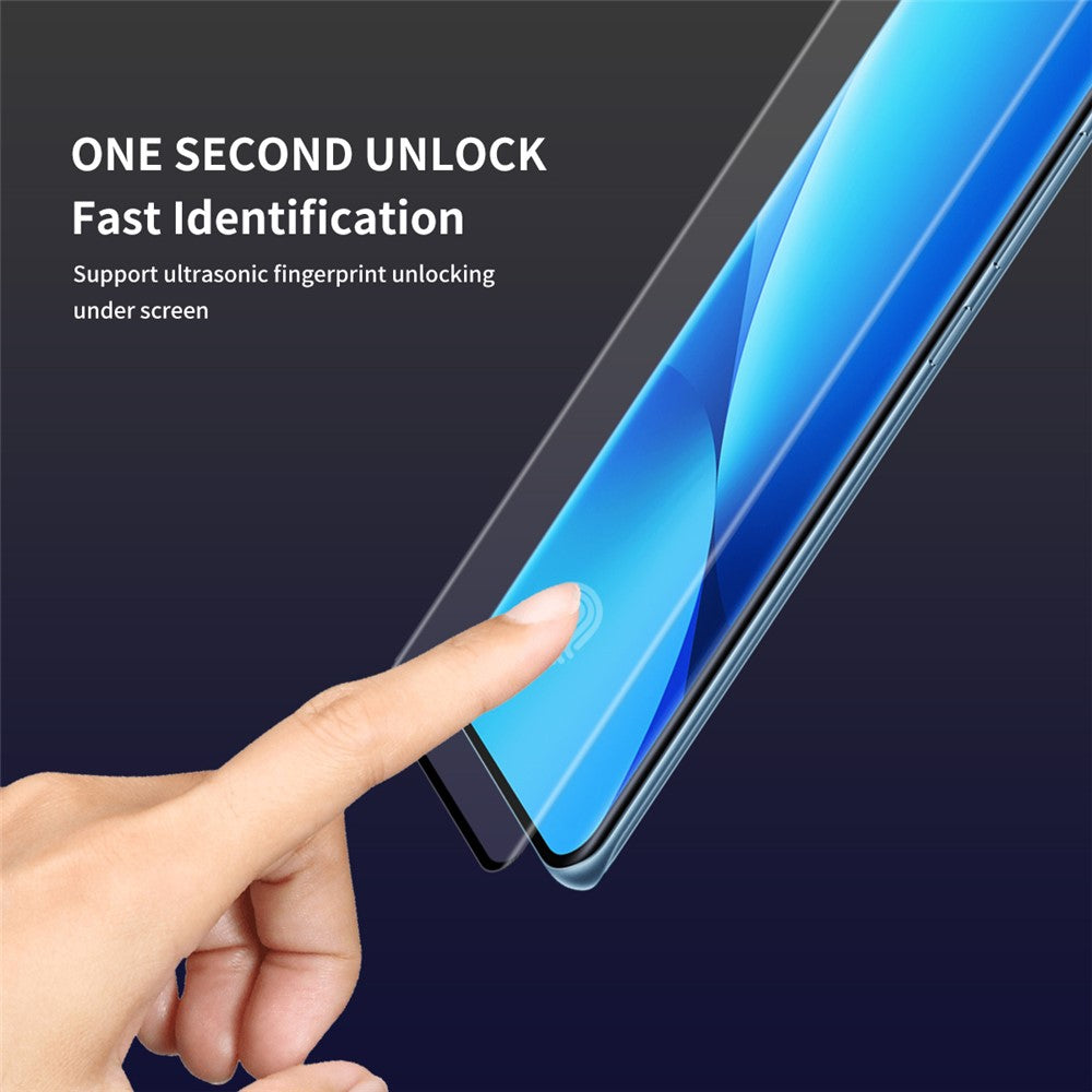 ENKAY HAT PRINCE For Xiaomi 12 5G / 12X 5G / 12S 5G 3D Curved Tempered Glass Full Screen Protector Side Glue Support Fingerprint Unlock