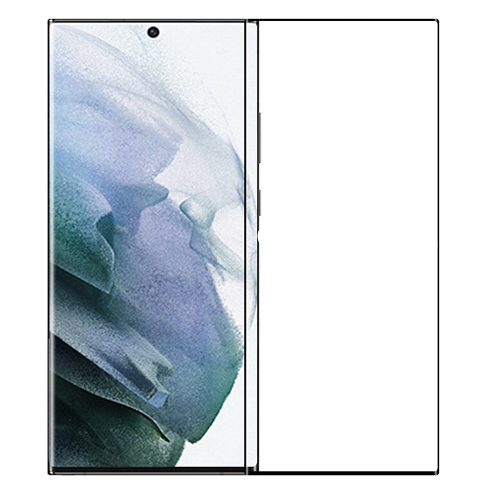 PINWUYO 3D Hot Bending Tempered Glass Screen Film for Samsung Galaxy S22 Ultra 5G, Full Glue Complete Covering Anti-explosion Screen Protector