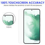 For Samsung Galaxy S22 5G 9H Hardness Anti-fingerprint 2.5D AGC Glass Tempered Glass Screen Protector + Precise Cutout Camera Lens Protector