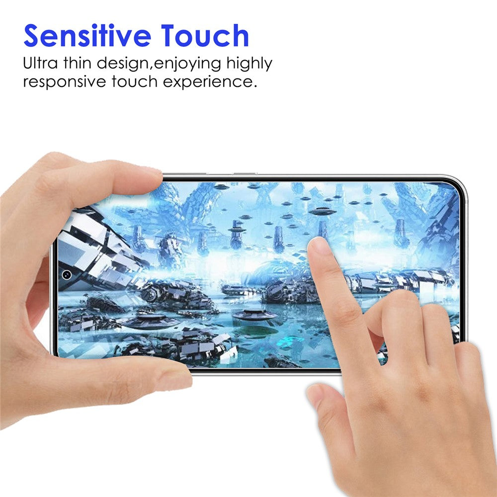 For Samsung Galaxy S22+ 5G 9H Hardness 2.5D Sensitive Touch AGC Glass Tempered Glass Screen Protector + Precise Cutout Camera Lens Protector