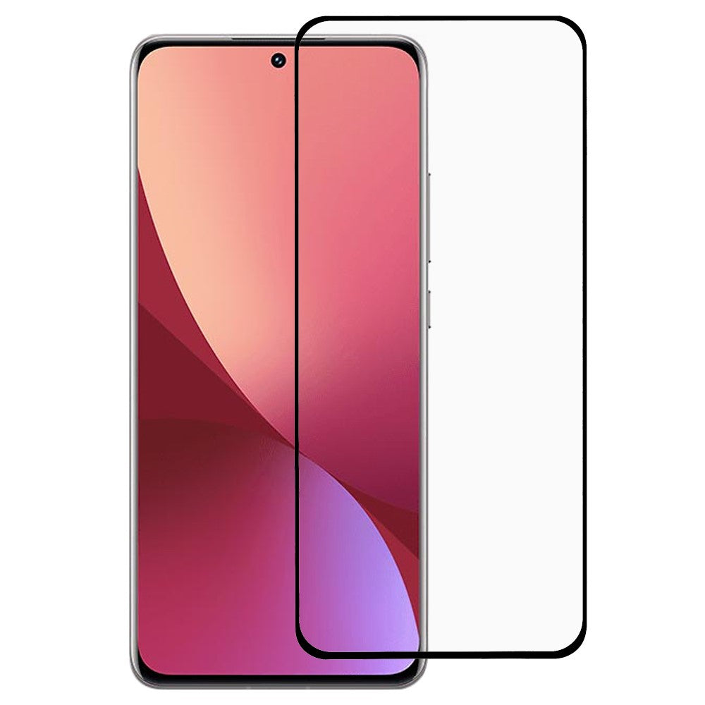 Xiaomi 12 Pro 5G / 12S Pro 5G / 12 Pro (Dimensity) 5G / 12 Ultra Silk Print Heltäckande Helklistrad Härdad Glasfilm, Stödjer Fingeravtryckslåsning