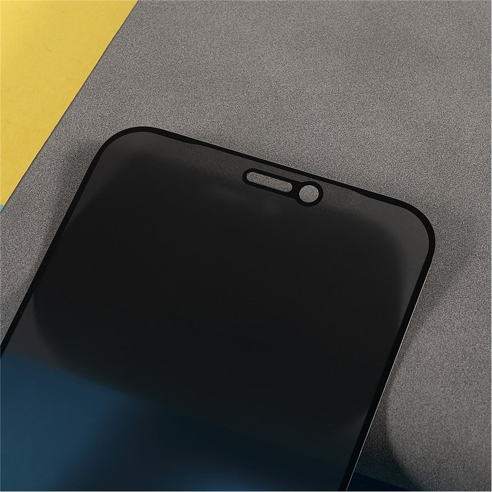 For iPhone 12 mini 5,4 tommer High Definition Silketryk Fuldklæbende Anti-spion Fuld Dækning Mat Hærdet Glas Skærmbeskyttelsesfilm