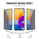 ENKAY HAT PRINCE för Samsung Galaxy A52 4G / 5G / A52s 5G Anti-olja Anti-fläckar Integritetsskydd 28-graders anti-spion Helklistrad härdat glas Skärmskydd