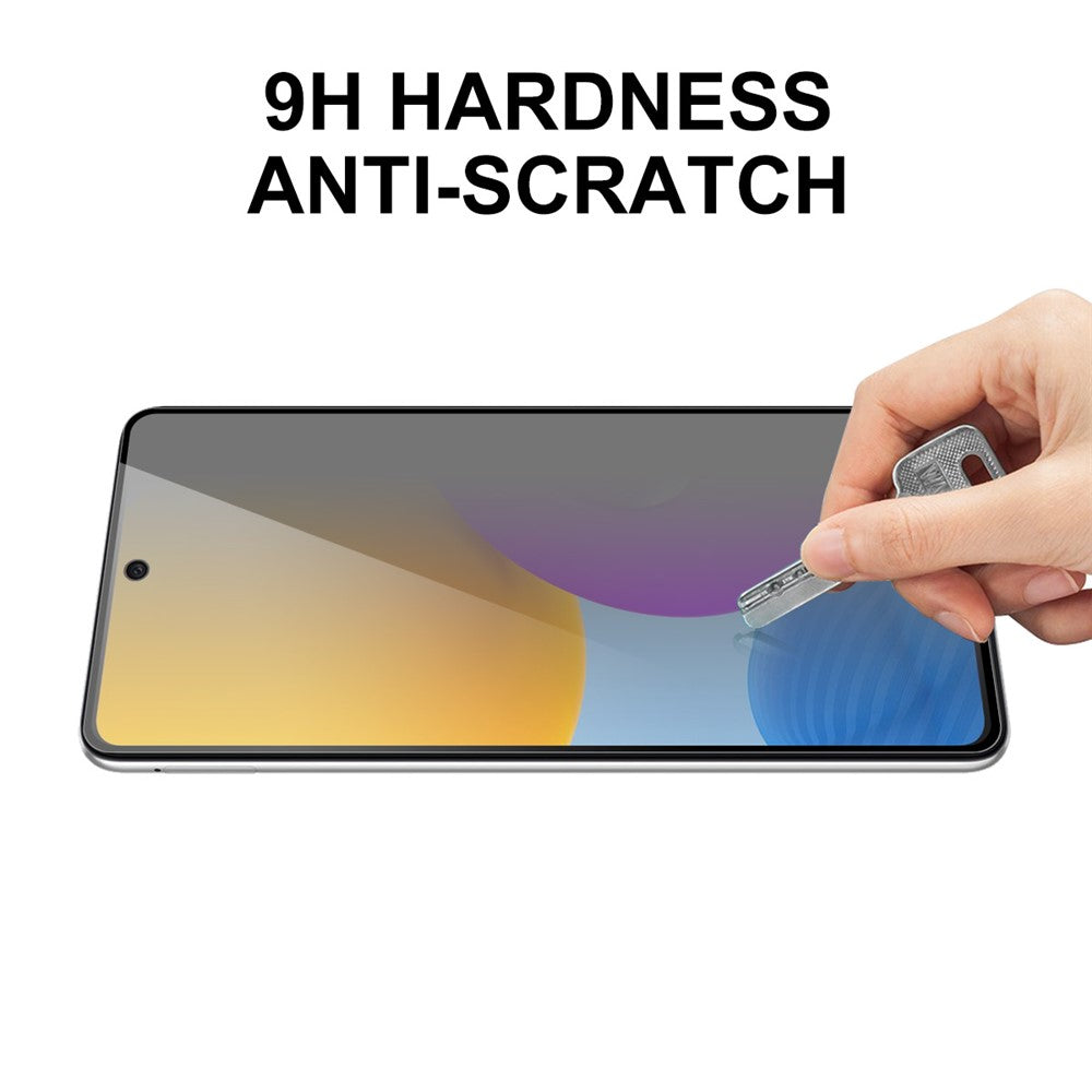 ENKAY HAT PRINCE för Samsung Galaxy A52 4G / 5G / A52s 5G Anti-olja Anti-fläckar Integritetsskydd 28-graders anti-spion Helklistrad härdat glas Skärmskydd