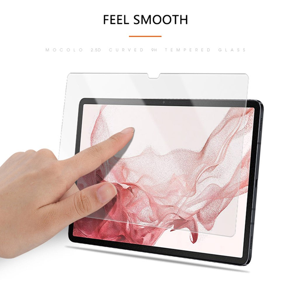 MOCOLO 2.5D Skærmbeskyttelse til Samsung Galaxy Tab S9+ / S7+ / S8+ / S7 FE - Fuld Dækning Fuld Lim HD Klar Hærdet Glas Film