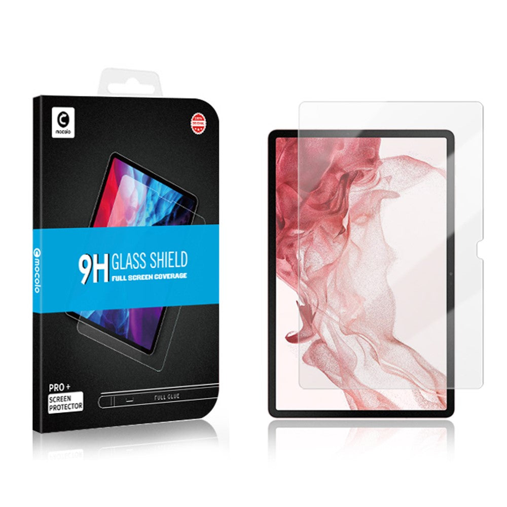 MOCOLO 2.5D Skærmbeskyttelse til Samsung Galaxy Tab S9+ / S7+ / S8+ / S7 FE - Fuld Dækning Fuld Lim HD Klar Hærdet Glas Film