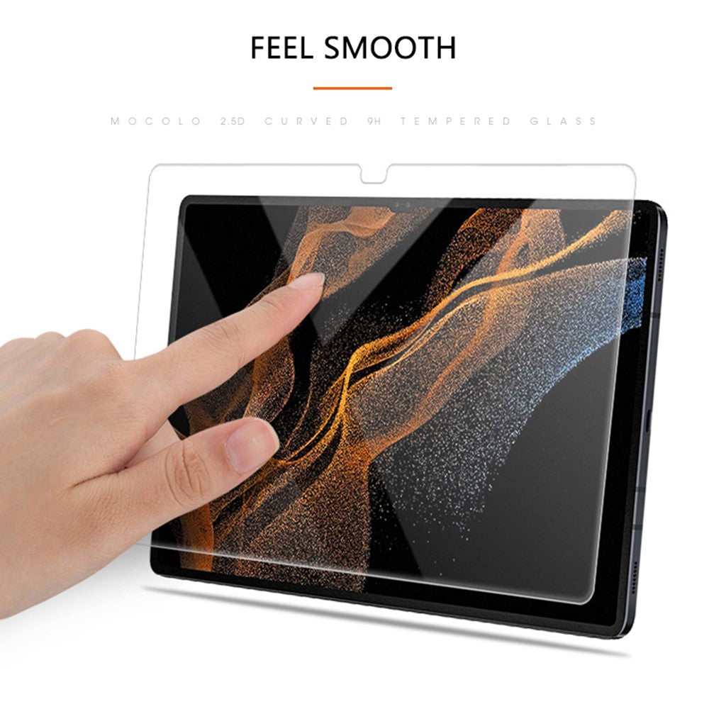 MOCOLO Full Glue 2.5D Tempered Glass Film for Samsung Galaxy Tab S9 Ultra / S8 Ultra 2.5D Arc Edge Full Cover Screen Protector