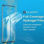 IMAK 2 stk/sæt Hydrogelfilm III Skærmbeskytter til OnePlus 9 Pro/10 Pro, High Definition Anti-ridse Blød TPU Film