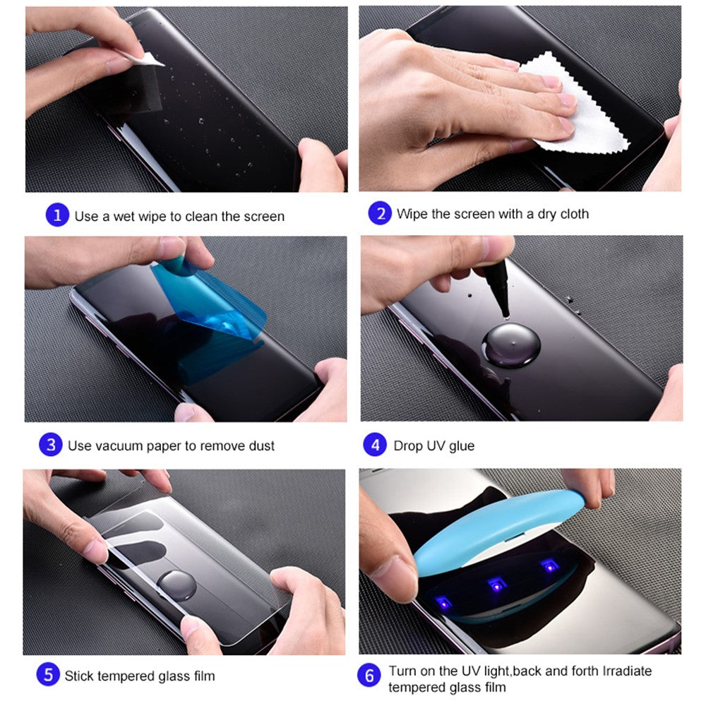 MOCOLO 3D Curved Edges Screen Protector for Huawei P50 Pro Tempered Glass Complete Covering UV Film