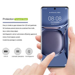 MOCOLO För Huawei P50 Pro Skärmskydd 3D Böjda Kanter Ultraklar Härdad Glasfilm med Helklistrad Lim