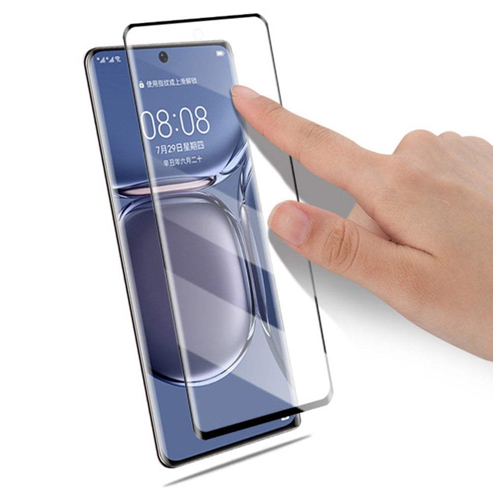 MOCOLO För Huawei P50 Pro Skärmskydd 3D Böjda Kanter Ultraklar Härdad Glasfilm med Helklistrad Lim
